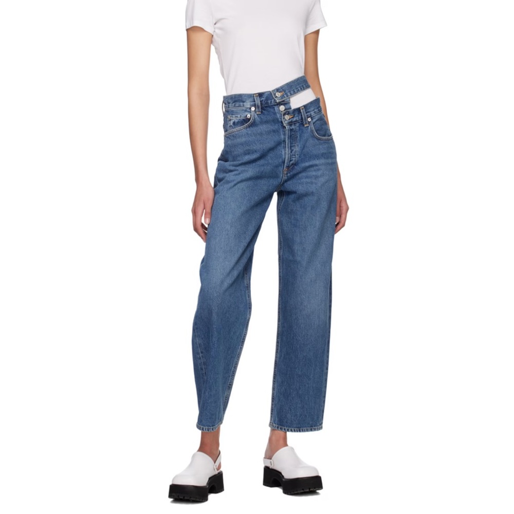 Agolde broken waistband jeans